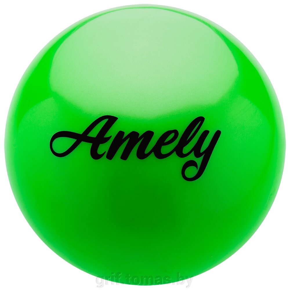 Мяч для художественной гимнастики Amely 150 мм (зеленый) (арт. AGB-101-15-G) от компании Интернет-магазин товаров для спорта и туризма ГРИФ-СПОРТ - фото 1