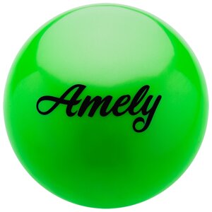 Мяч для художественной гимнастики Amely 150 мм (зеленый) (арт. AGB-101-15-G)