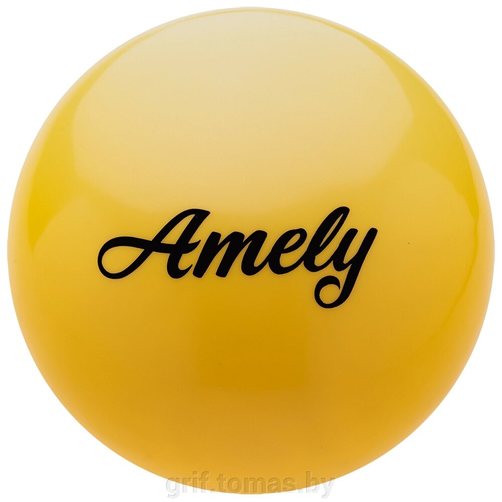 Мяч для художественной гимнастики Amely 150 мм (желтый) (арт. AGB-101-15-Y) от компании Интернет-магазин товаров для спорта и туризма ГРИФ-СПОРТ - фото 1