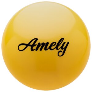 Мяч для художественной гимнастики Amely 150 мм (желтый) (арт. AGB-101-15-Y)
