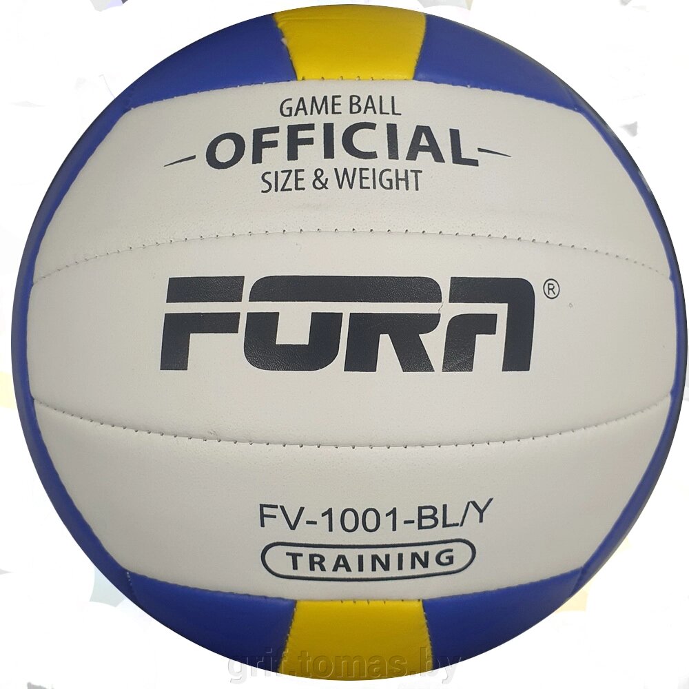 Мяч для пляжного волейбола любительский Fora (арт. FV-1001-BL/Y) от компании Интернет-магазин товаров для спорта и туризма ГРИФ-СПОРТ - фото 1