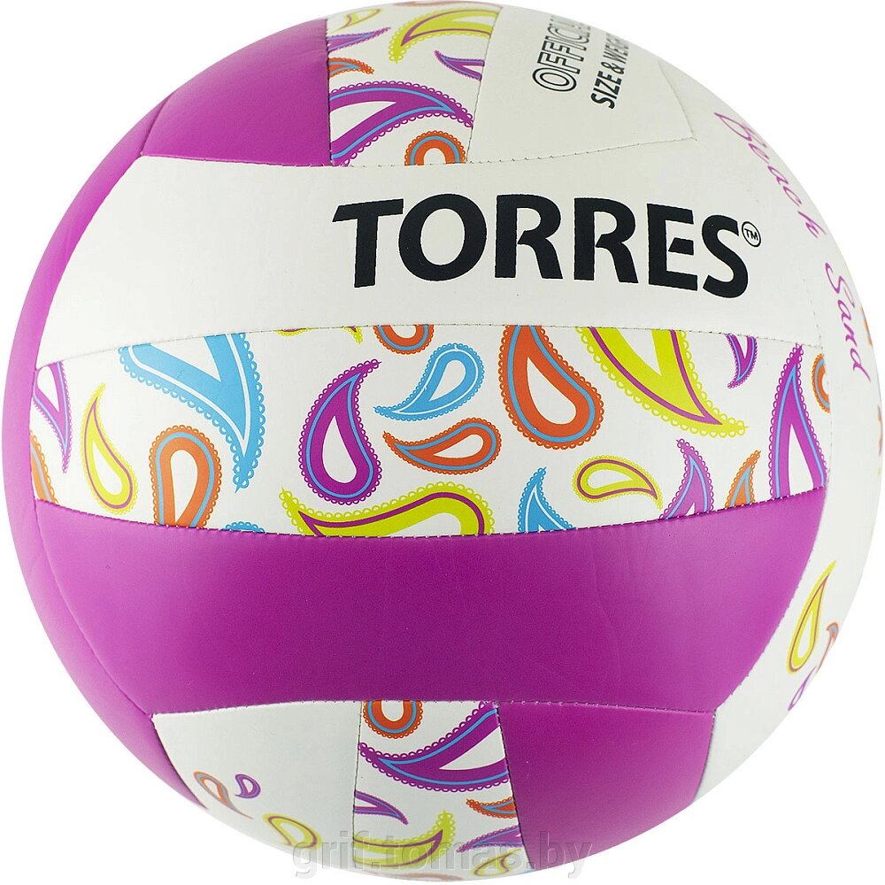 Мяч для пляжного волейбола любительский Torres Beach Sand Pink (арт. V32085B) от компании Интернет-магазин товаров для спорта и туризма ГРИФ-СПОРТ - фото 1