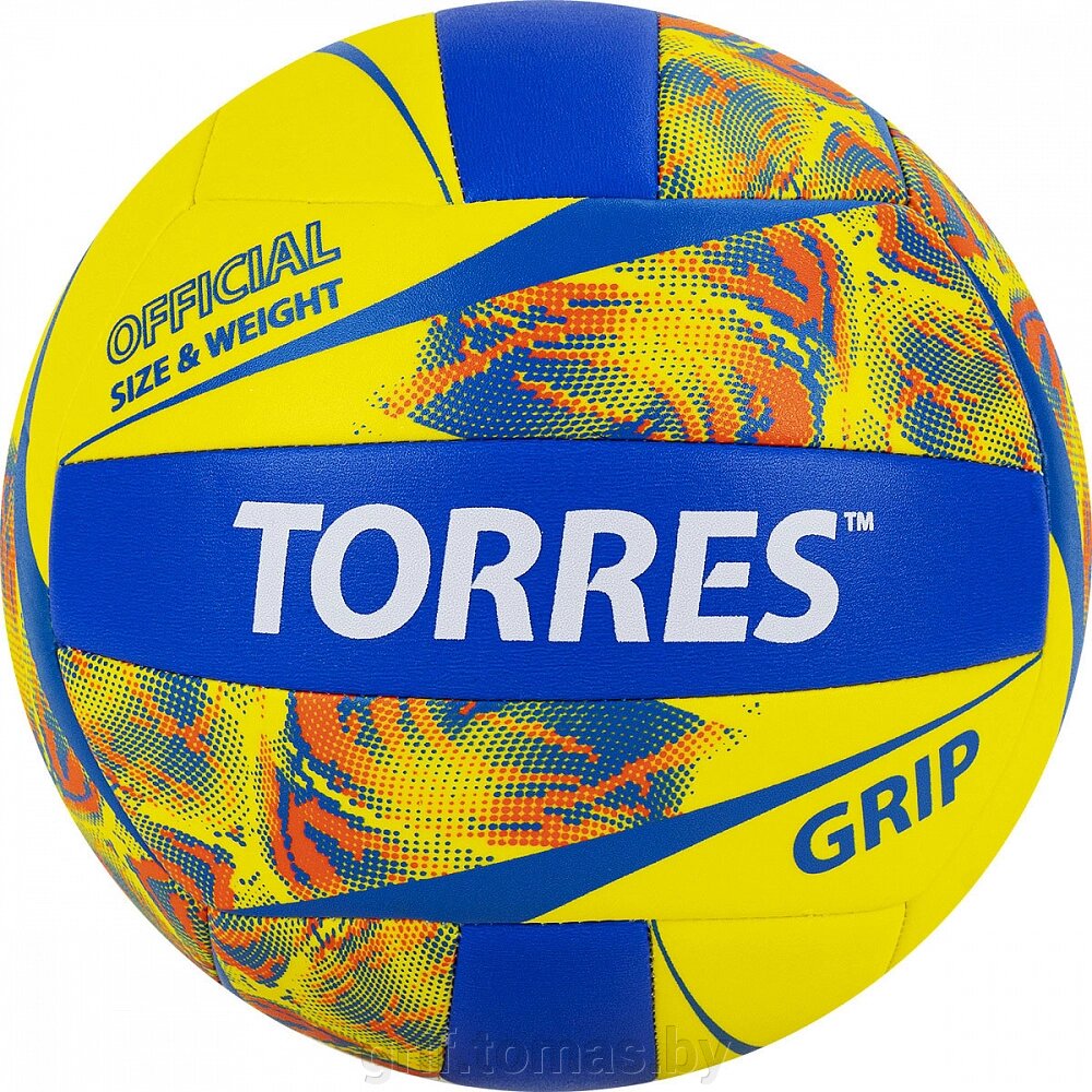 Мяч для пляжного волейбола любительский Torres Grip Y (арт. V32185) от компании Интернет-магазин товаров для спорта и туризма ГРИФ-СПОРТ - фото 1