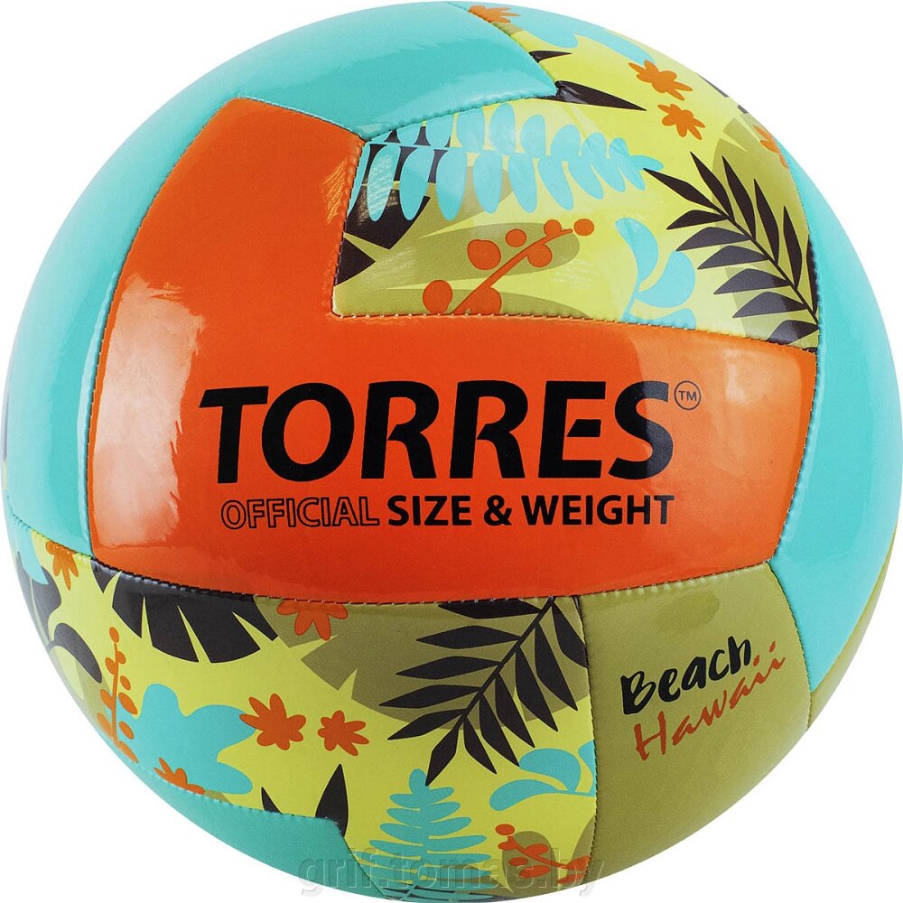 Мяч для пляжного волейбола любительский Torres Hawaii (арт. V32075B) от компании Интернет-магазин товаров для спорта и туризма ГРИФ-СПОРТ - фото 1