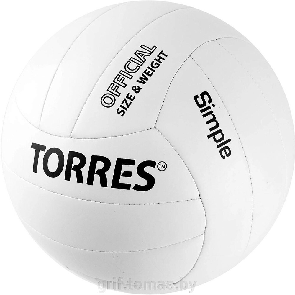 Мяч для пляжного волейбола любительский Torres Simple (арт. V32105) от компании Интернет-магазин товаров для спорта и туризма ГРИФ-СПОРТ - фото 1