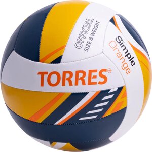 Мяч для пляжного волейбола любительский Torres Simple Color Orange (арт. V323125)