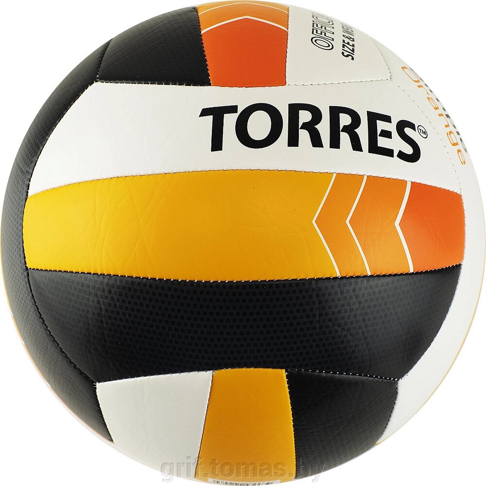 Мяч для пляжного волейбола любительский Torres Simple Orange (арт. V32125) от компании Интернет-магазин товаров для спорта и туризма ГРИФ-СПОРТ - фото 1