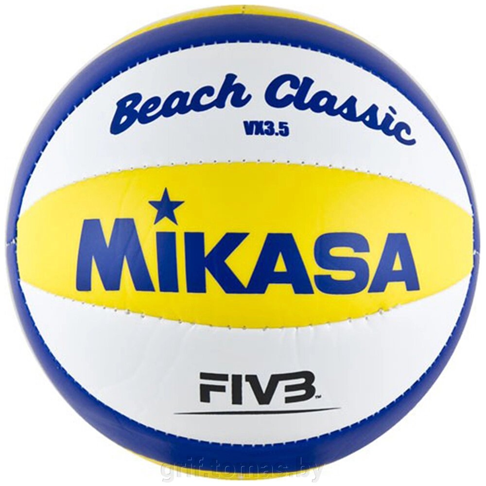 Мяч для пляжного волейбола сувенирный Mikasa VX3.5 (арт. VX3.5) от компании Интернет-магазин товаров для спорта и туризма ГРИФ-СПОРТ - фото 1