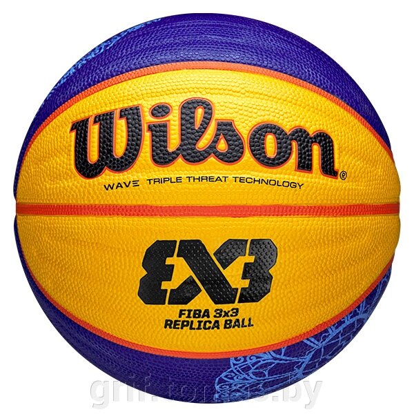 Мяч для стритбола тренировочный Wilson FIBA 3x3 Replica Paris 2024 Indoor/Outdoor №6 (арт. WZ3015001XB6F) от компании Интернет-магазин товаров для спорта и туризма ГРИФ-СПОРТ - фото 1