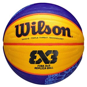 Мяч для стритбола тренировочный Wilson FIBA 3x3 Replica Paris 2024 Indoor/Outdoor №6 (арт. WZ3015001XB6F)