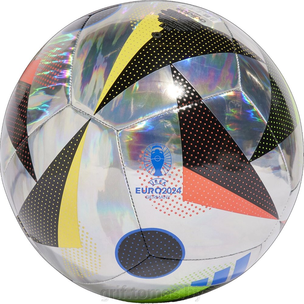 Мяч футбольный любительский Adidas Euro24 Training Foil №5 (арт. IN9368-5) от компании Интернет-магазин товаров для спорта и туризма ГРИФ-СПОРТ - фото 1