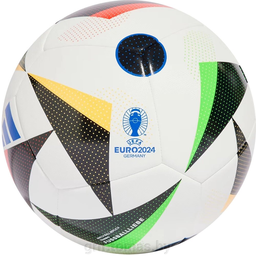 Мяч футбольный любительский Adidas Euro24 Training №5 (арт. IN9366-5) от компании Интернет-магазин товаров для спорта и туризма ГРИФ-СПОРТ - фото 1