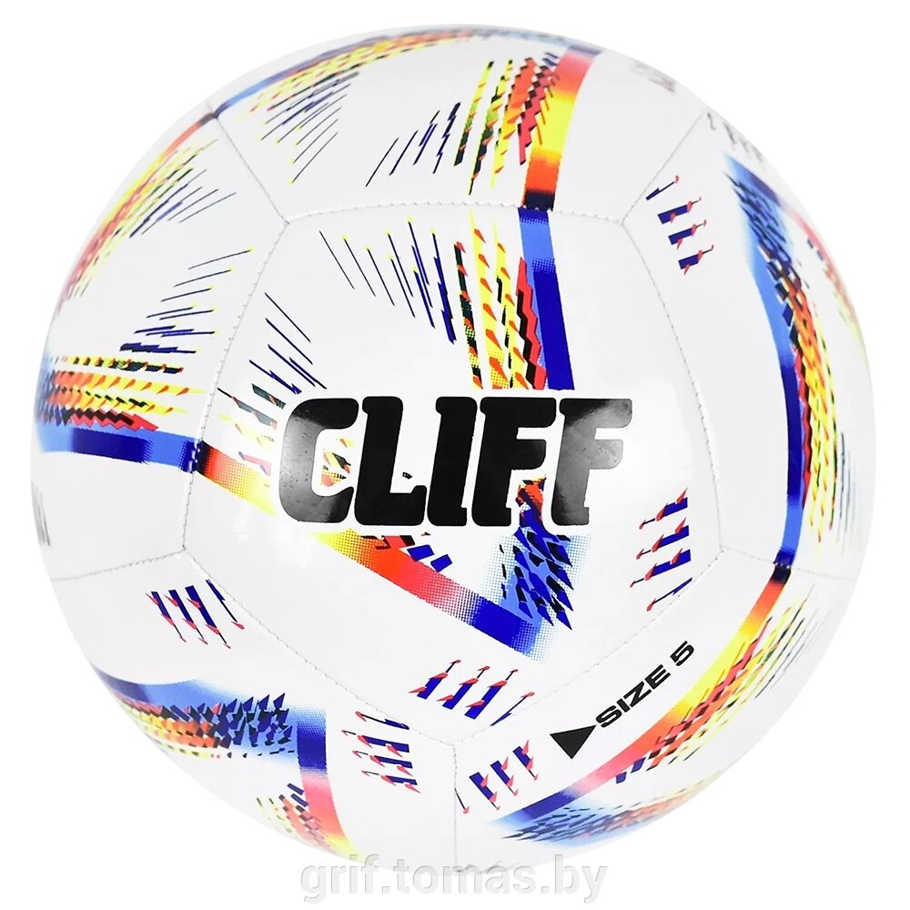 Мяч футбольный любительский Cliff №5 (арт. CF-1272-5) от компании Интернет-магазин товаров для спорта и туризма ГРИФ-СПОРТ - фото 1