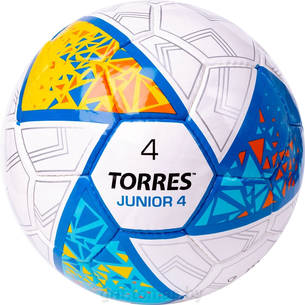 Мяч футбольный тренировочный Torres Junior-4 №4 (арт. F323804) от компании Интернет-магазин товаров для спорта и туризма ГРИФ-СПОРТ - фото 1