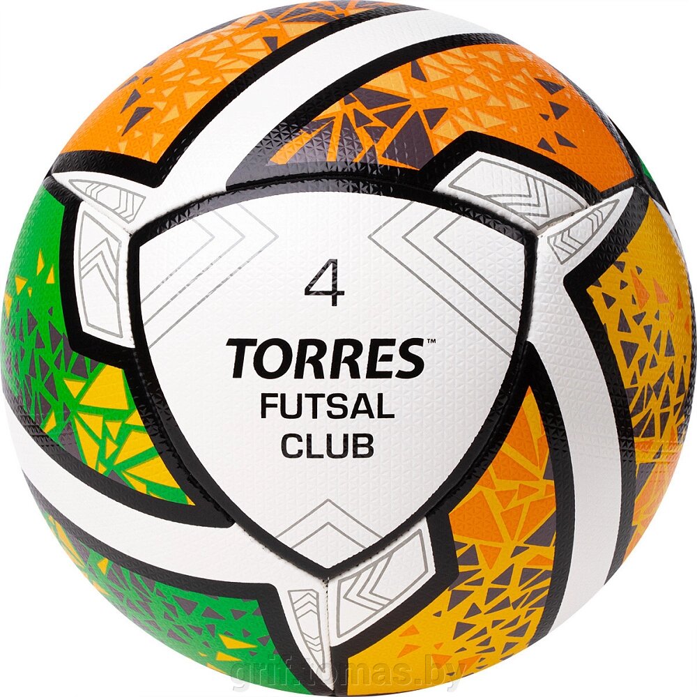 Мяч футзальный игровой Torres Futsal Club №4 (арт. FS323764) от компании Интернет-магазин товаров для спорта и туризма ГРИФ-СПОРТ - фото 1