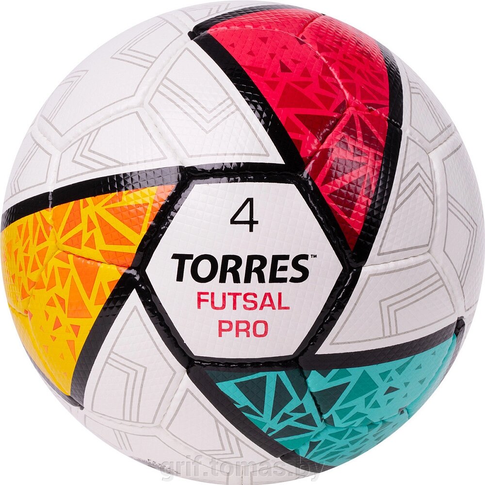 Мяч футзальный игровой Torres Futsal Pro №4 (арт. FS323794) от компании Интернет-магазин товаров для спорта и туризма ГРИФ-СПОРТ - фото 1