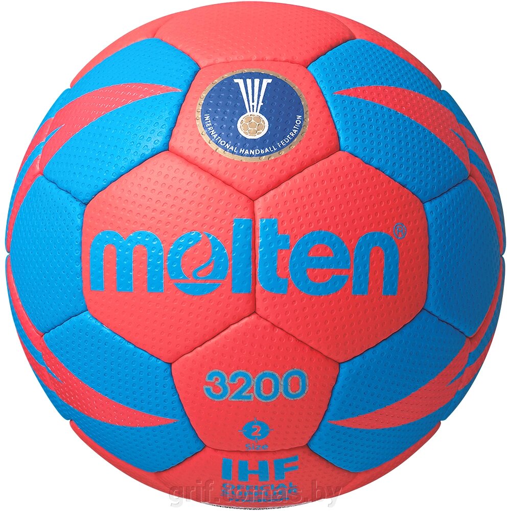 Мяч гандбольный тренировочный Molten H2X3200-RB №2 (арт. H2X3200RB) от компании Интернет-магазин товаров для спорта и туризма ГРИФ-СПОРТ - фото 1