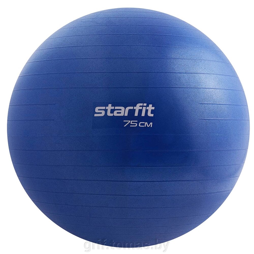 Мяч гимнастический (фитбол) Starfit 75 см с системой антивзрыв (арт. GB-108-75-DBL) от компании Интернет-магазин товаров для спорта и туризма ГРИФ-СПОРТ - фото 1