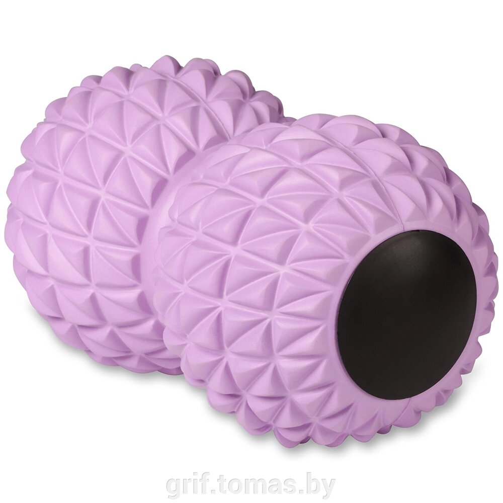 Мяч массажный двойной Indigo 10 см (арт. IN269-SR) от компании Интернет-магазин товаров для спорта и туризма ГРИФ-СПОРТ - фото 1
