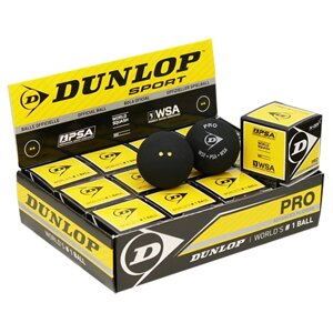 Мяч профессиональный для сквоша Dunlop Pro 2 Yellow (12 мячей в коробке) (арт. 627DN700108)