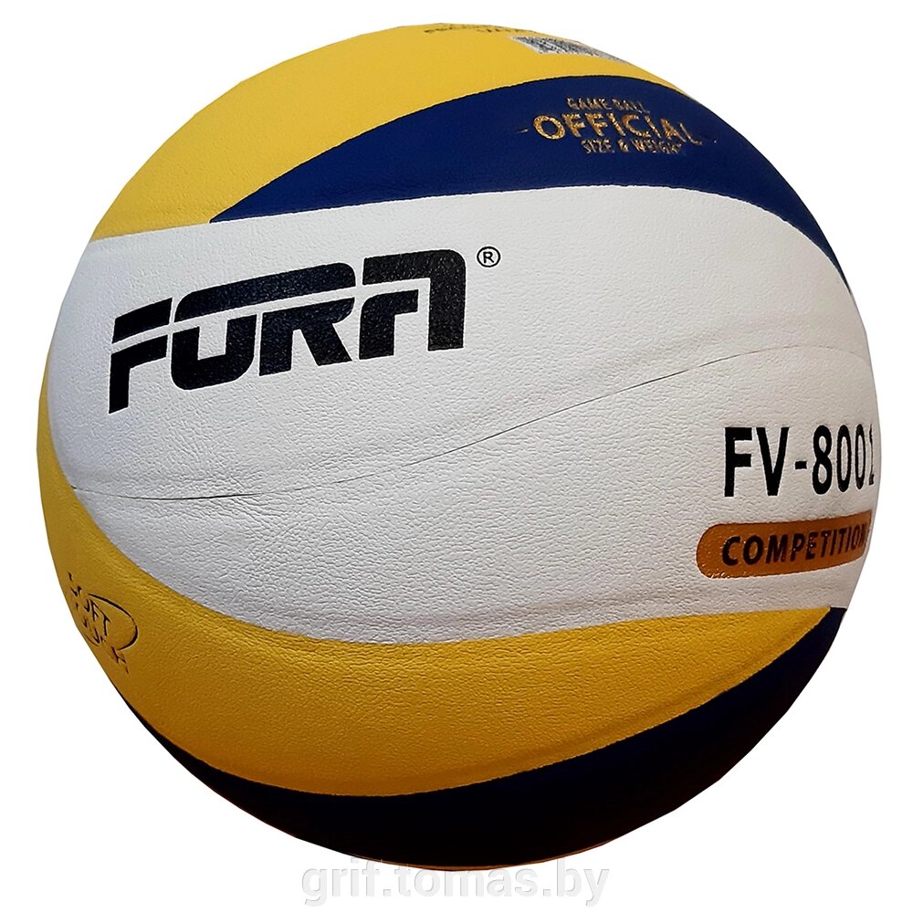 Мяч волейбольный игровой Fora (арт. FV-8001) от компании Интернет-магазин товаров для спорта и туризма ГРИФ-СПОРТ - фото 1