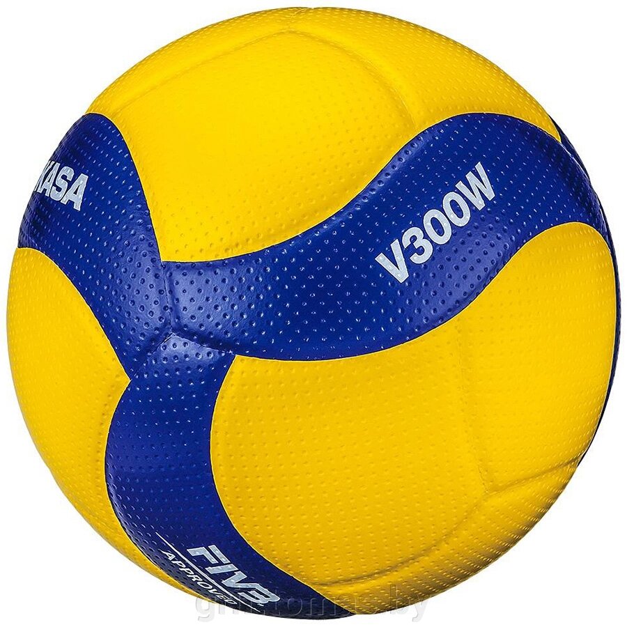 Мяч волейбольный профессиональный Mikasa V300W (арт. V300W) от компании Интернет-магазин товаров для спорта и туризма ГРИФ-СПОРТ - фото 1