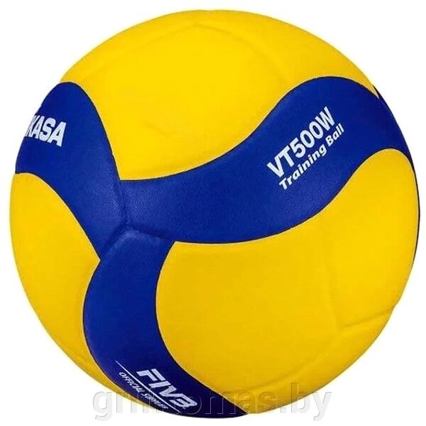 Мяч волейбольный тренировочный Mikasa VT500W (арт. VT500W) от компании Интернет-магазин товаров для спорта и туризма ГРИФ-СПОРТ - фото 1