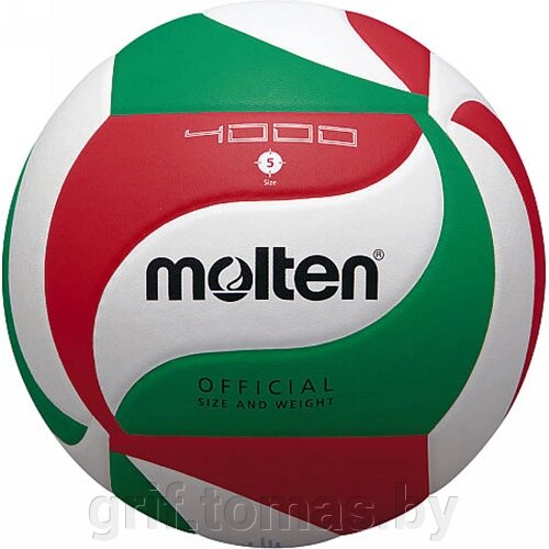 Мяч волейбольный тренировочный Molten V5M4000-X (арт. V5M4000X) от компании Интернет-магазин товаров для спорта и туризма ГРИФ-СПОРТ - фото 1