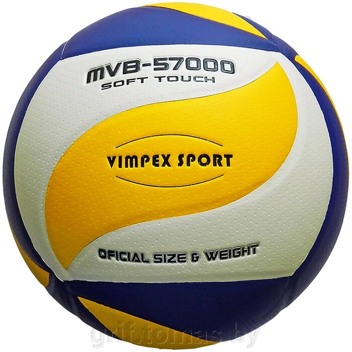 Мяч волейбольный тренировочный Vimpex Sport (арт. VLPU005) от компании Интернет-магазин товаров для спорта и туризма ГРИФ-СПОРТ - фото 1