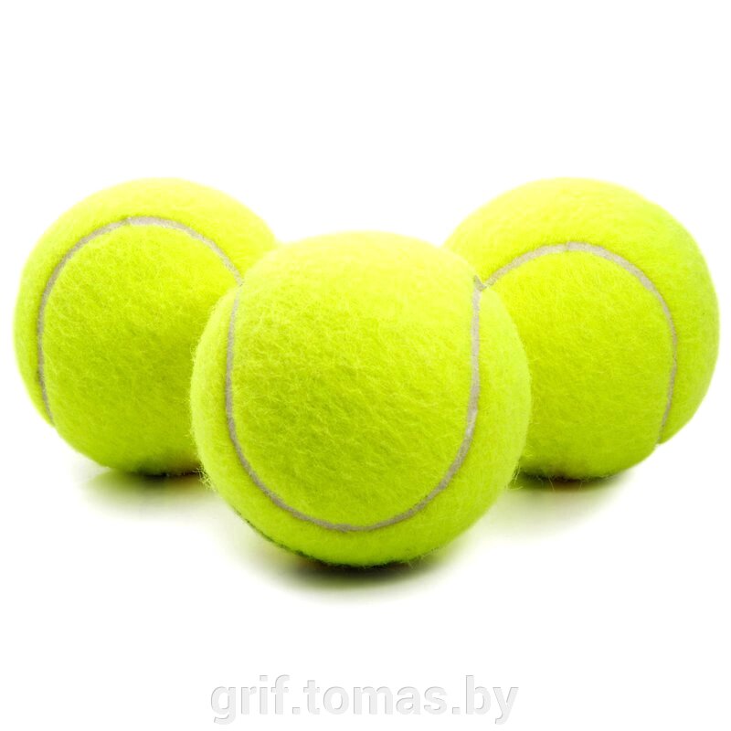 Мячи теннисные (3 мяча в тубе) (арт. TB-01 SS) от компании Интернет-магазин товаров для спорта и туризма ГРИФ-СПОРТ - фото 1