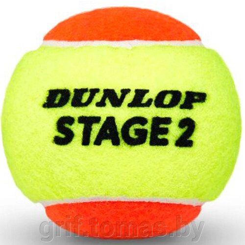 Мячи теннисные Dunlop Stage 2 Orange (3 мяча в тубе) (арт. 622DN601339) от компании Интернет-магазин товаров для спорта и туризма ГРИФ-СПОРТ - фото 1