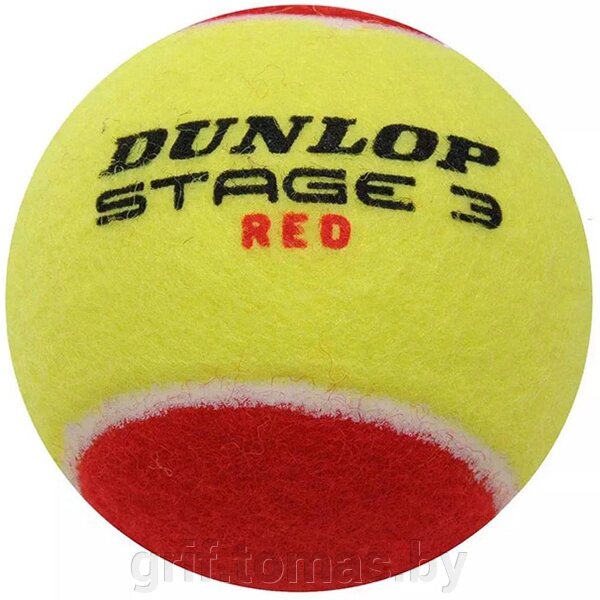 Мячи теннисные Dunlop Stage 3 Red (1 мяч) (арт. 601344/1) от компании Интернет-магазин товаров для спорта и туризма ГРИФ-СПОРТ - фото 1