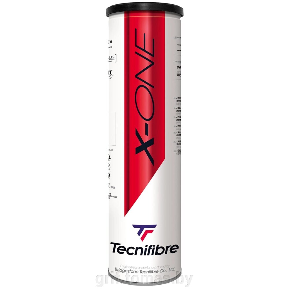 Мячи теннисные Tecnifibre X-One (4 мяча в тубе) (арт. 60XONE364N) от компании Интернет-магазин товаров для спорта и туризма ГРИФ-СПОРТ - фото 1