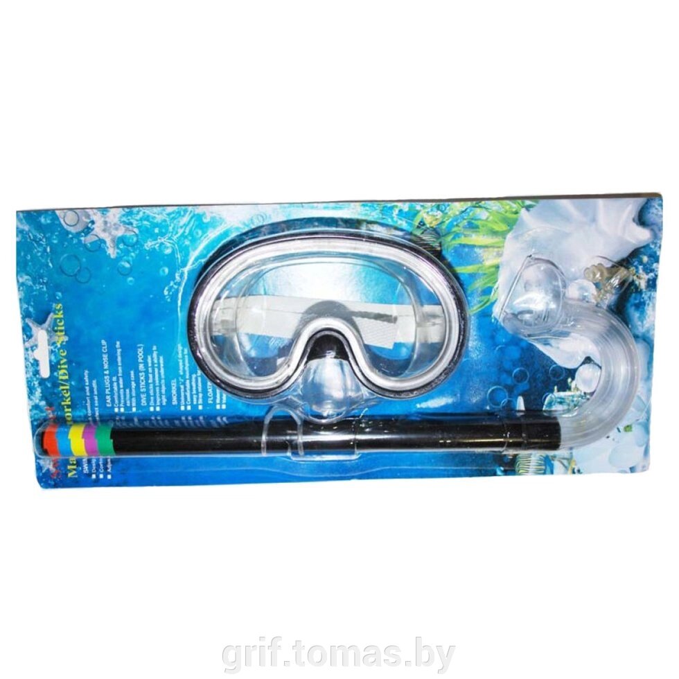 Набор для плавания детский (маска + трубка) (арт. 2007-3) от компании Интернет-магазин товаров для спорта и туризма ГРИФ-СПОРТ - фото 1