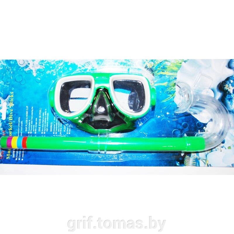 Набор для плавания детский (маска + трубка) (арт. 2008-3) от компании Интернет-магазин товаров для спорта и туризма ГРИФ-СПОРТ - фото 1