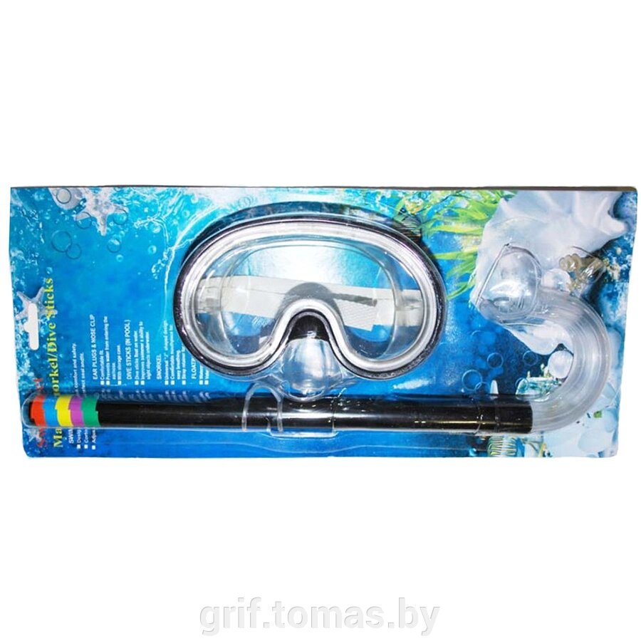 Набор для плавания детский (маска + трубка) (арт. LMH-23) от компании Интернет-магазин товаров для спорта и туризма ГРИФ-СПОРТ - фото 1
