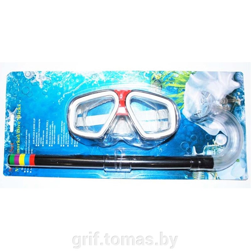 Набор для плавания детский (маска + трубка) (арт. LMH-25) от компании Интернет-магазин товаров для спорта и туризма ГРИФ-СПОРТ - фото 1