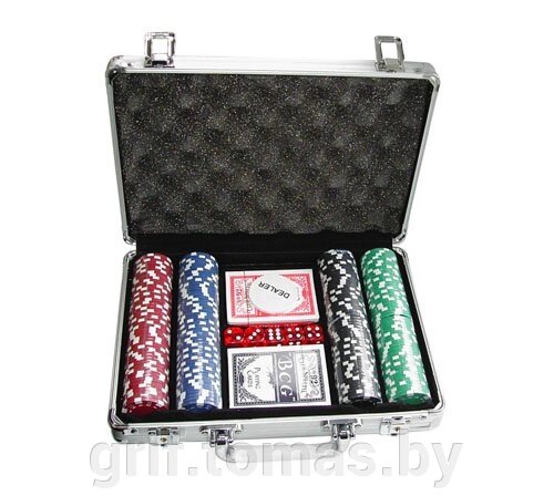 Набор для покера в чемодане на 200 фишек (арт. S-1) от компании Интернет-магазин товаров для спорта и туризма ГРИФ-СПОРТ - фото 1
