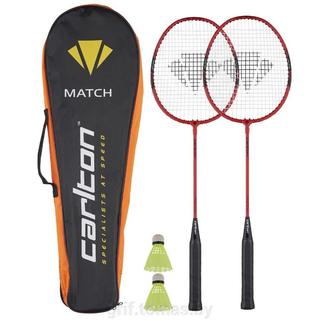 Набор ракеток для бадминтона Carlton Match (арт. 13016376) от компании Интернет-магазин товаров для спорта и туризма ГРИФ-СПОРТ - фото 1
