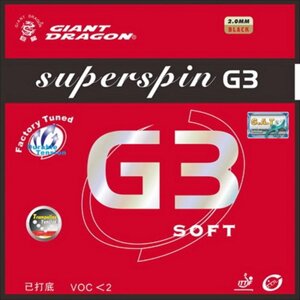 Накладка на теннисную ракетку Giant Dragon Superspin G3 Soft (арт. 30-009S)