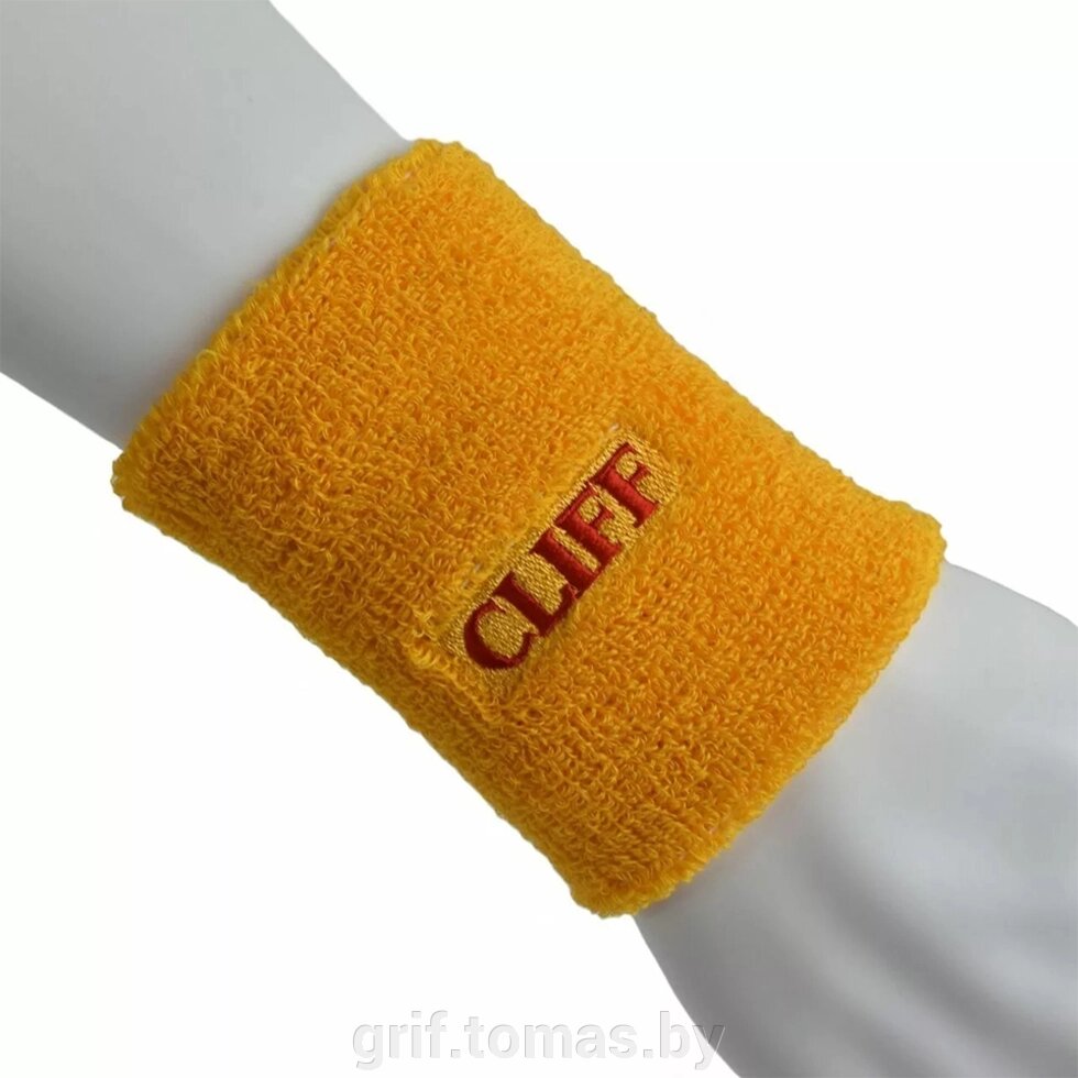 Напульсник Cliff (желтый) (арт. CF-557-Y) от компании Интернет-магазин товаров для спорта и туризма ГРИФ-СПОРТ - фото 1