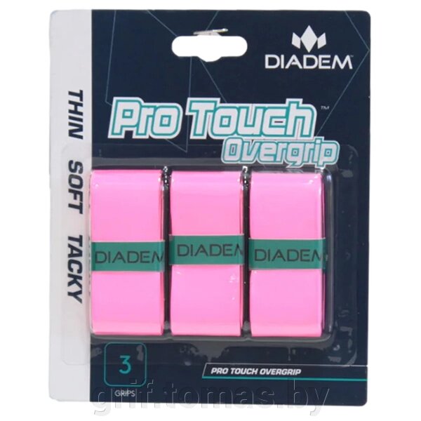 Обмотка для теннисной ракетки Diadem Pro Touch Overgrip (розовый) (арт. GRP-TCH-03-PNK) от компании Интернет-магазин товаров для спорта и туризма ГРИФ-СПОРТ - фото 1