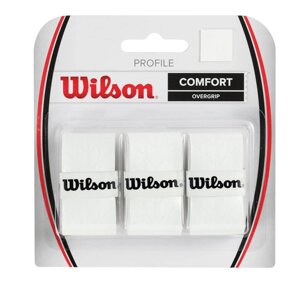 Обмотка для теннисной ракетки Wilson Profile Overgrip (белый) (арт. WRZ4025WH)