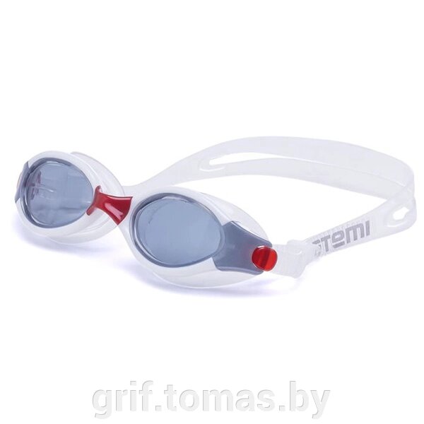 Очки для плавания Atemi (белый/красный) (арт. B504) от компании Интернет-магазин товаров для спорта и туризма ГРИФ-СПОРТ - фото 1