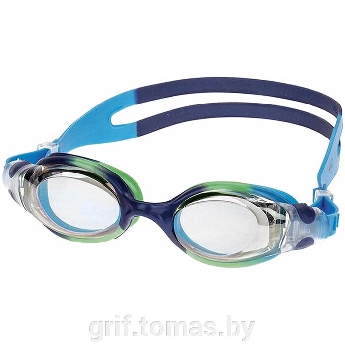 Очки для плавания детские Fashy Match Kids (синий/зеленый) (арт. 4134-59 S) от компании Интернет-магазин товаров для спорта и туризма ГРИФ-СПОРТ - фото 1
