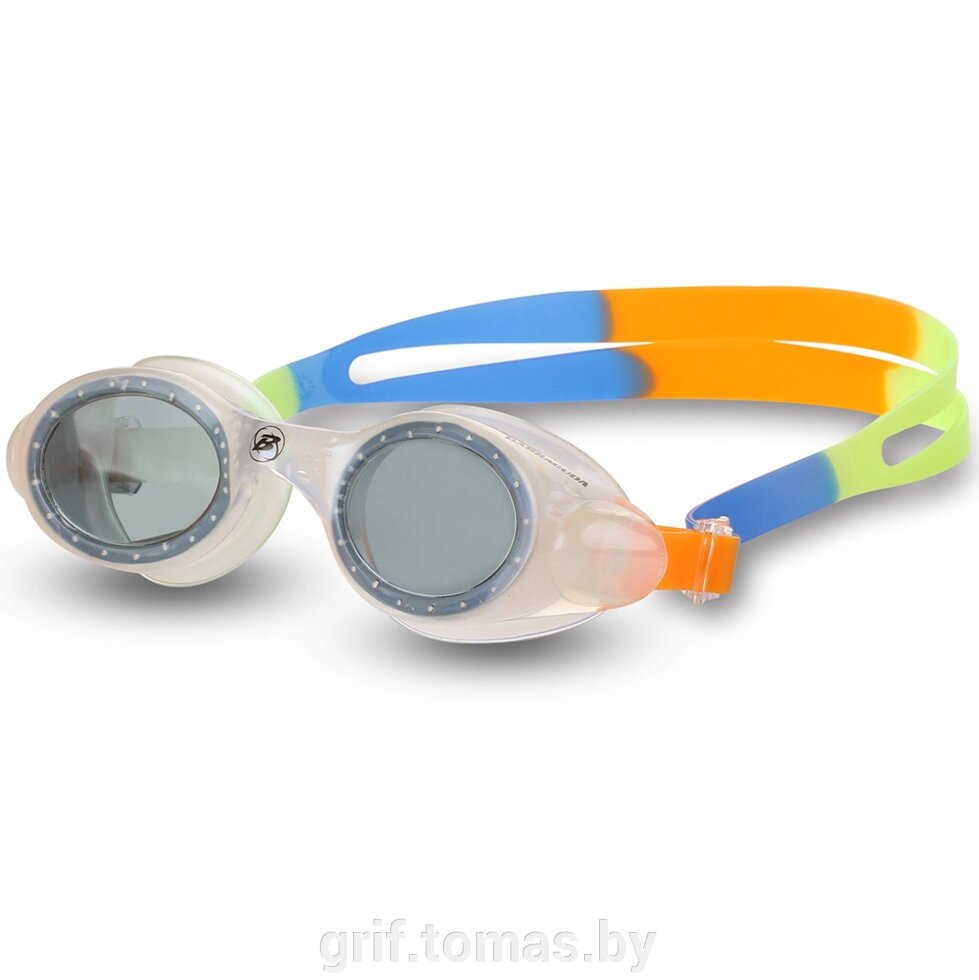 Очки для плавания детские Indigo Barracuda Uviolet (серый/оранжевый) (арт. 33620-GR-OR) от компании Интернет-магазин товаров для спорта и туризма ГРИФ-СПОРТ - фото 1
