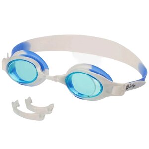Очки для плавания детские Indigo Racer (синий/белый) (арт. G2700-BL-WH)