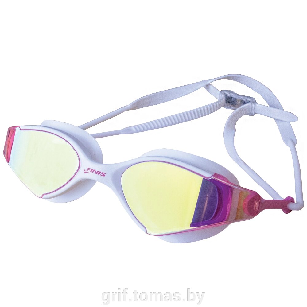 Очки для плавания Finis Voltage Mirror (White/Pink) (арт. 3.45.092.270) от компании Интернет-магазин товаров для спорта и туризма ГРИФ-СПОРТ - фото 1