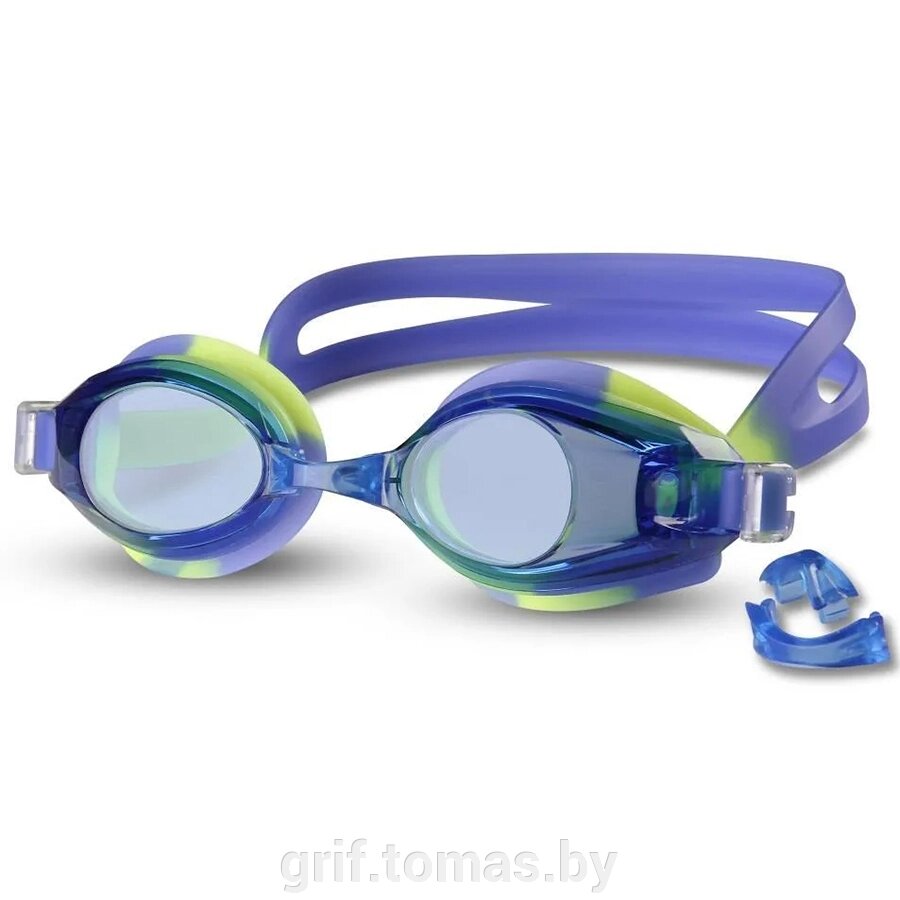 Очки для плавания Indigo (желтый/синий) (арт. 203G-Y-BL) от компании Интернет-магазин товаров для спорта и туризма ГРИФ-СПОРТ - фото 1