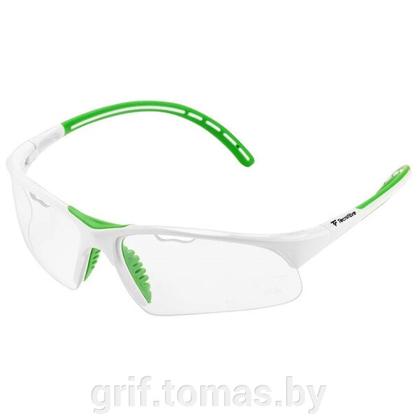 Очки для сквоша Tecnifibre Squash Glasses (белый/зелёный) (арт. 54SQGLWH21) от компании Интернет-магазин товаров для спорта и туризма ГРИФ-СПОРТ - фото 1